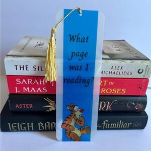 What Page Was I Reading? Tigger Handmade Bookmark